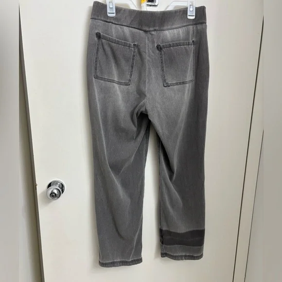 LOGO shadow patch pull-on jeans - Picture 2 of 16